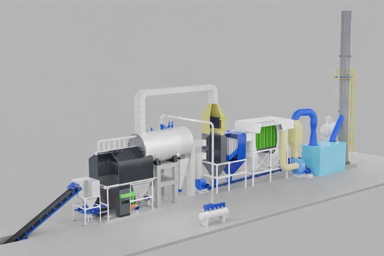 Lò hơi tầng sôi 1 Balong ống nước<br>kết hợp ống lửa